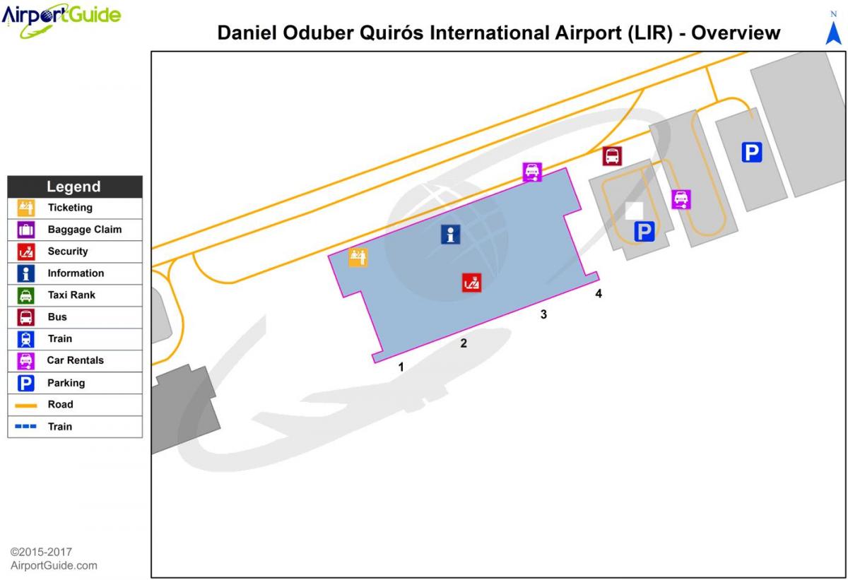 kartica terminal zračne luke Liberiji 